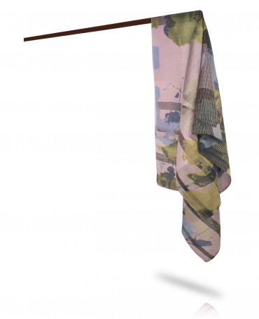 Палантин Женский SN40-FL.ABSTRAITE/ROSE.CLAIR